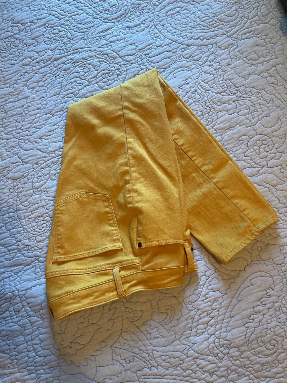 Talbots Sunny Yellow Straight-Leg Jeans
